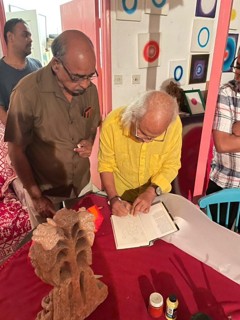 Founder Dr.Mishra with Eminent artist Mr. Prafulla Mohanty