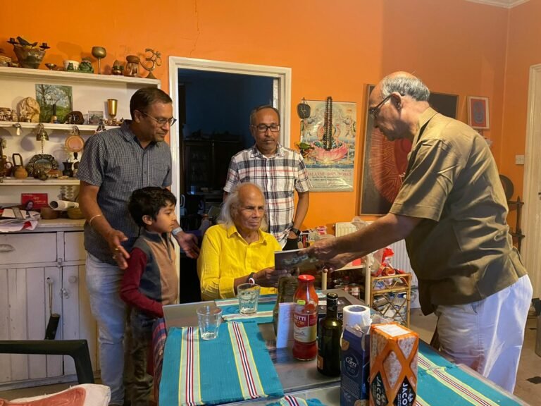 Founder Dr.Mishra with Eminent artist Mr. Prafulla Mohanty