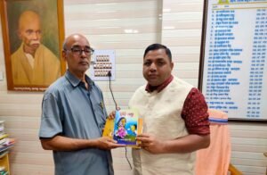 Founder Dr.Mishra with Secretary Odisha Sahitya Akademi Dr.Hota