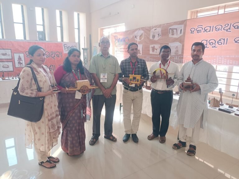 EXHIBITION AT- UTKAL UNIVERSITY OF CULTURE