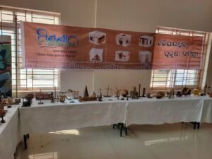 EXHIBITION AT- UTKAL UNIVERSITY OF CULTURE