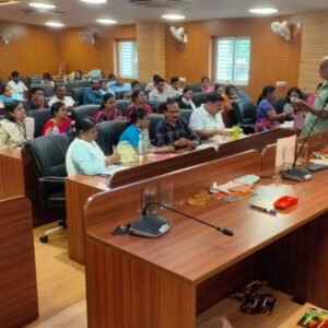 Training of the Trainers,Dr.Mishra at Regional College of Education