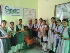 +3 Students of RD Womens University @ Mishrashala for Internship